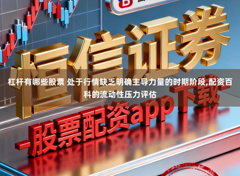 杠杆有哪些股票 处于行情缺乏明确主导力量的时期阶段,配资百科的流动性压力评估
